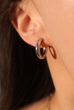 Stainless Steel Classic Hoops Earrings