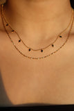 18K Gold Stainless Steel Star Layers Necklace