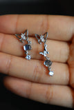 Butterfly Moonstone Dangle Earrings