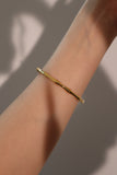 18K Gold Stainless Steel Bamboo Bracelet